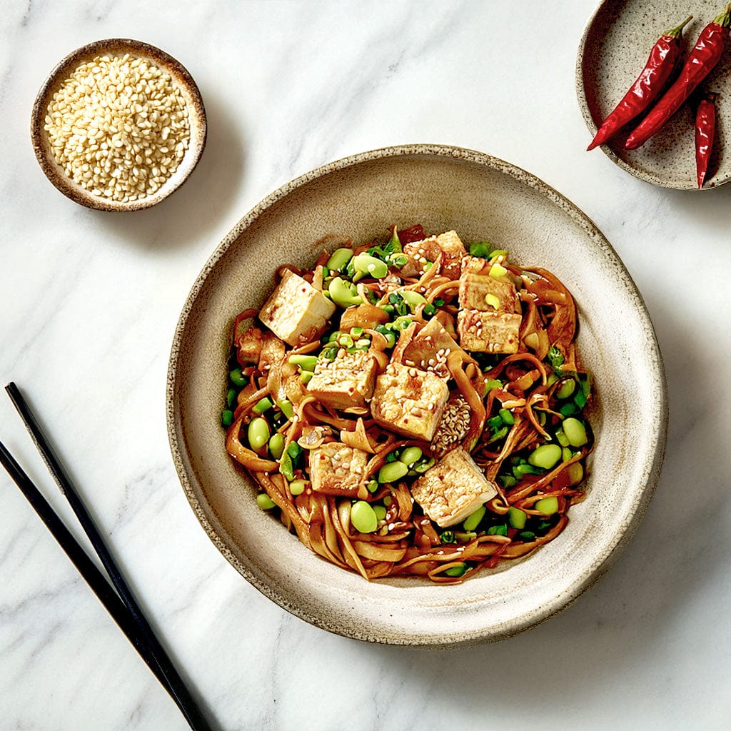 Chilli Tofu Noodle Stir Fry - Image 4